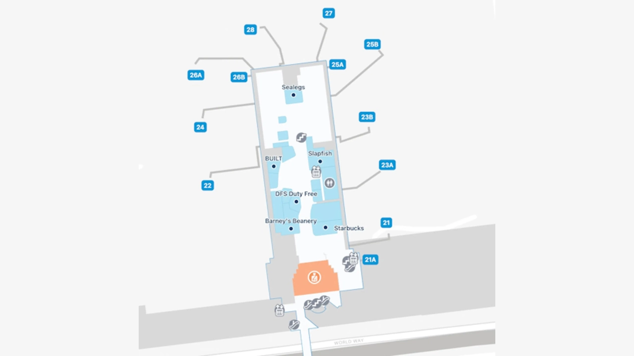 LAX Airport Terminal 2 Map