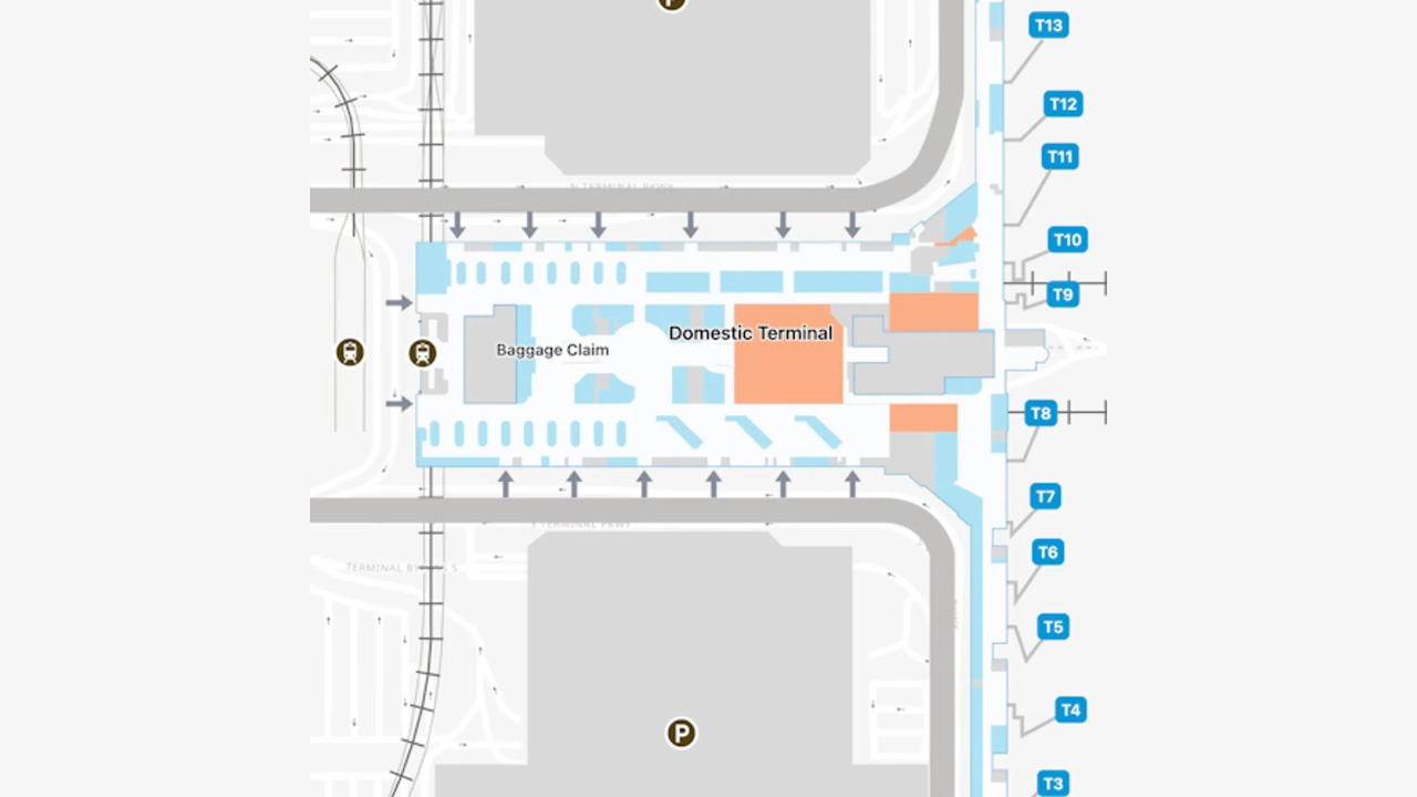 ATL Airport Domestic Terminal Map 