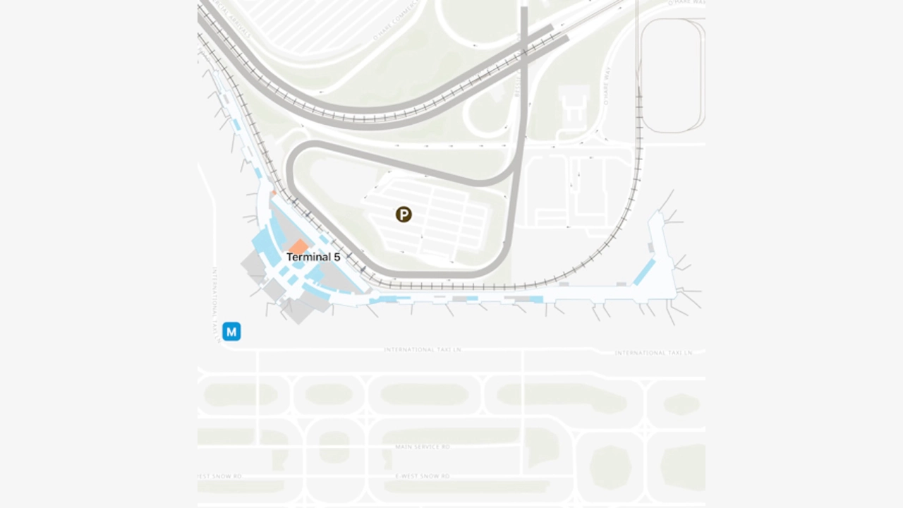 ORD  International Airport Terminal 5 Map