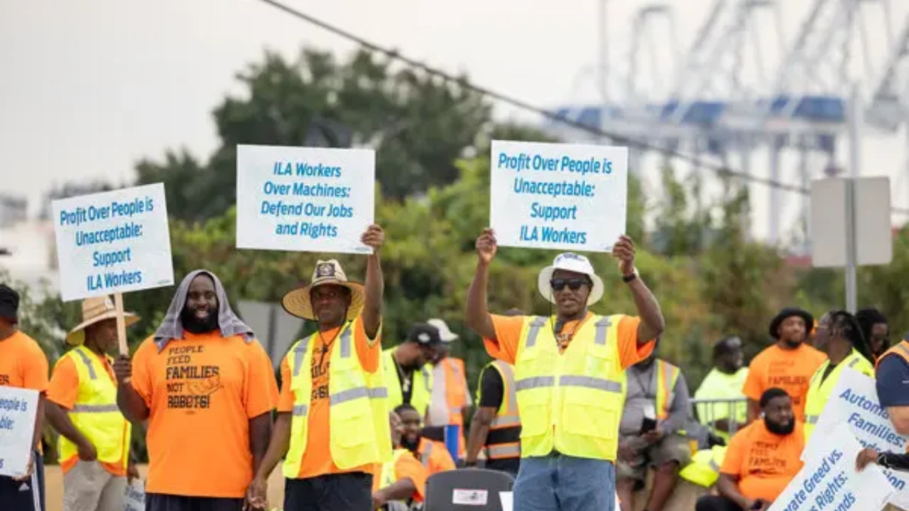 Cruise ship departing port unaffected by strike