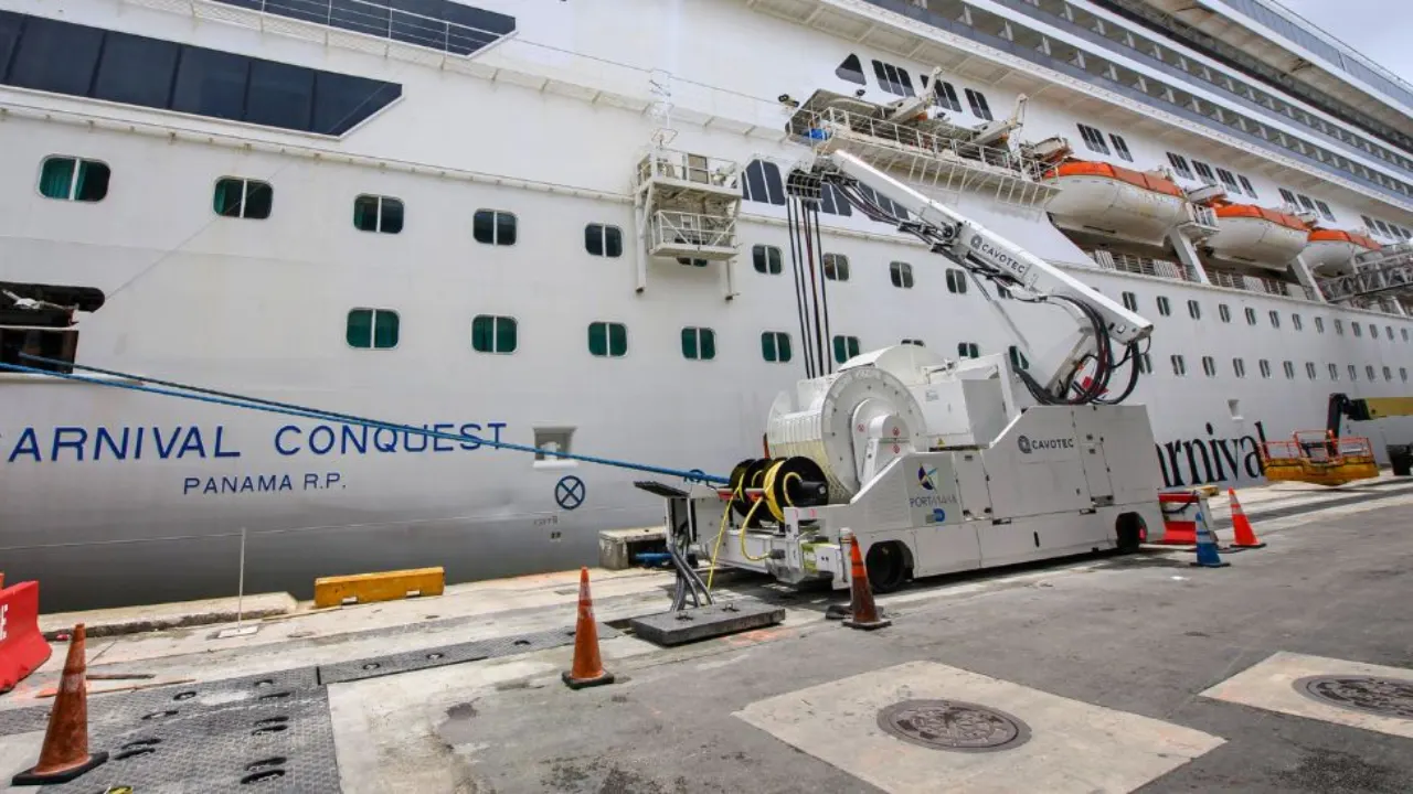 Carnival Cruise ship docked for 2025 maintenance and upgrades