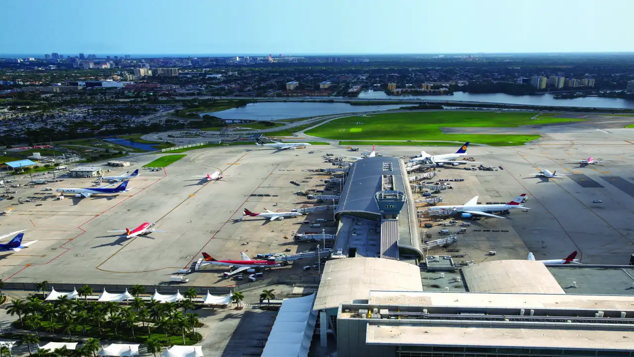 Terminal is Frontier at Miami Airport