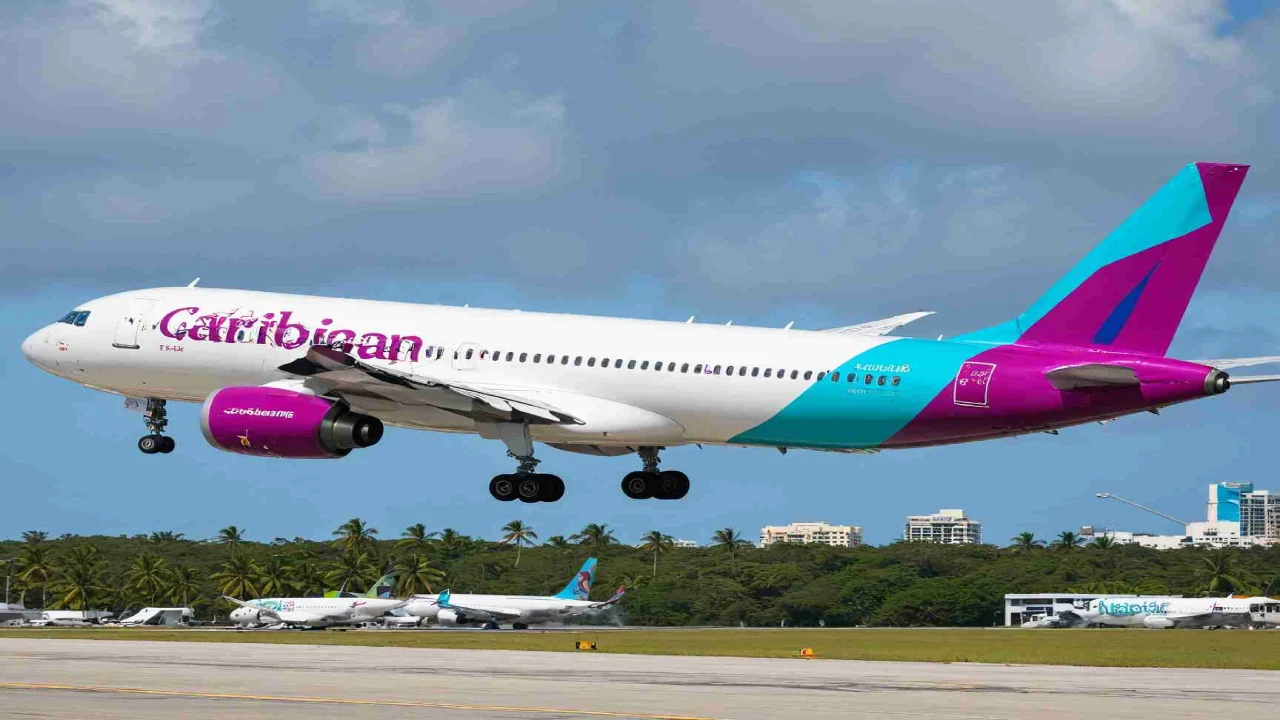 Caribbean Airlines at MIA for Arrivals and Departures