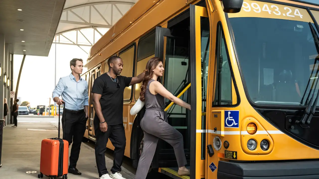 Public Transit or Transportation at DFW Airport