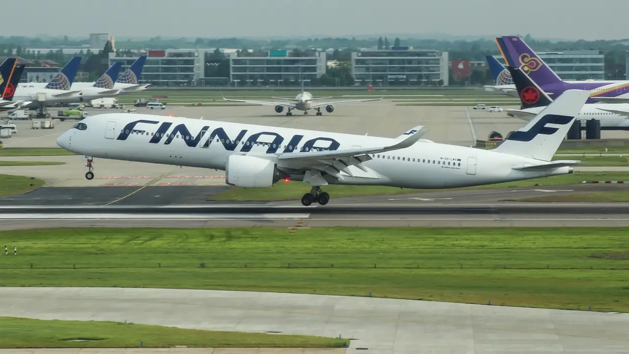 Finnair Arrivals at DFW International Airport