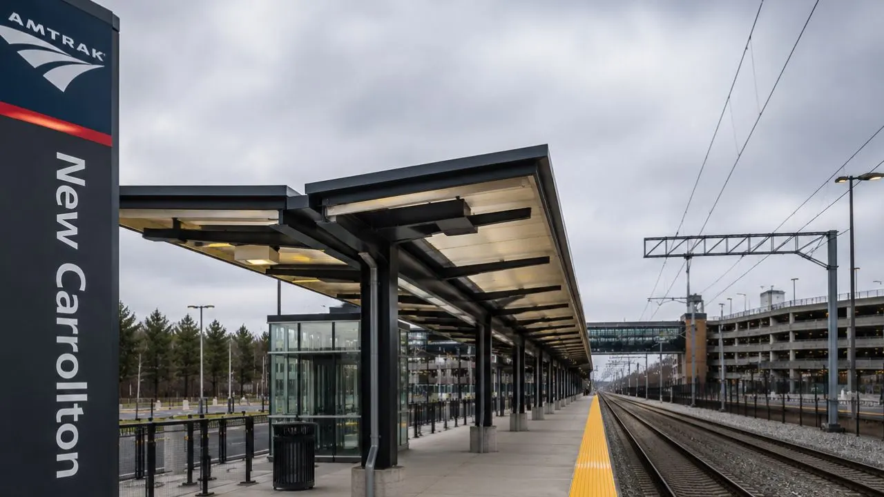Amtrak Train Station New Carrollton, MD (NCR) - overview
