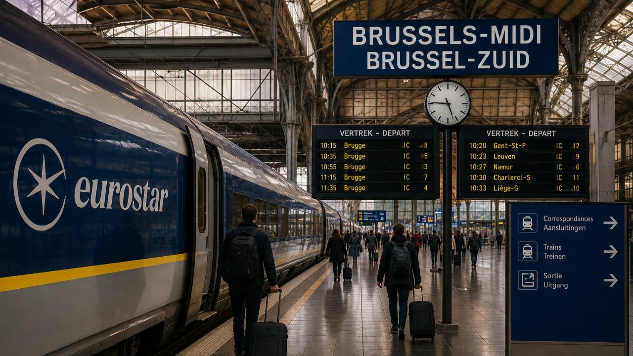 Brussels-Midi railway interchange hub