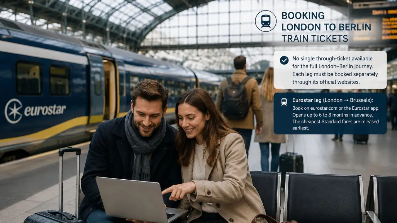 London to Berlin train ticket booking separate tickets