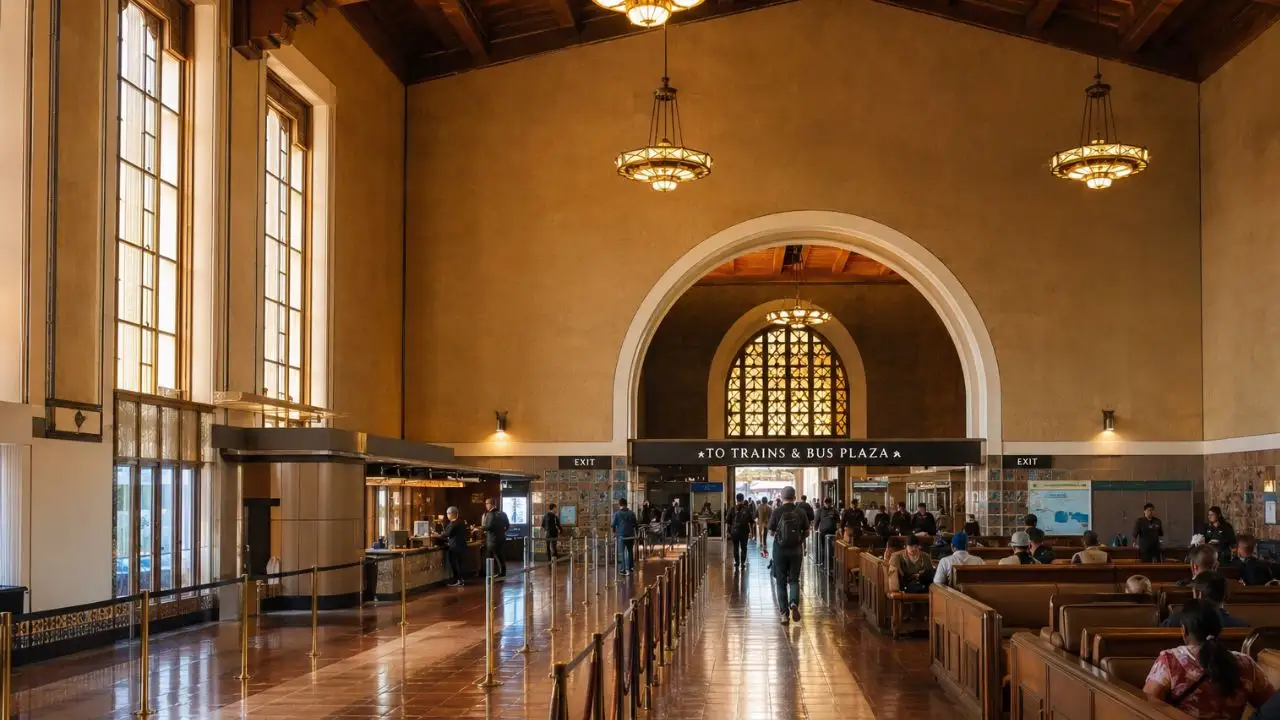 LA Union Station transfer timing