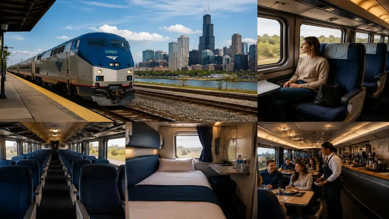 Chicago Indianapolis Amtrak train cabins