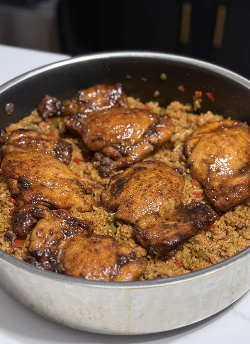 One Pot Cajun Honey Butter Chicken & Rice - Provecho Recipes