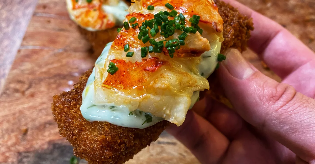 Lobster Risotto Arancini sticks by rafifronzaglia