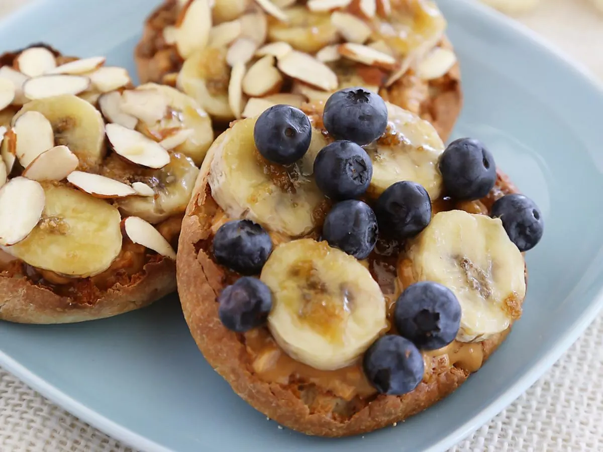 banana-and-peanut-butter-english-muffins