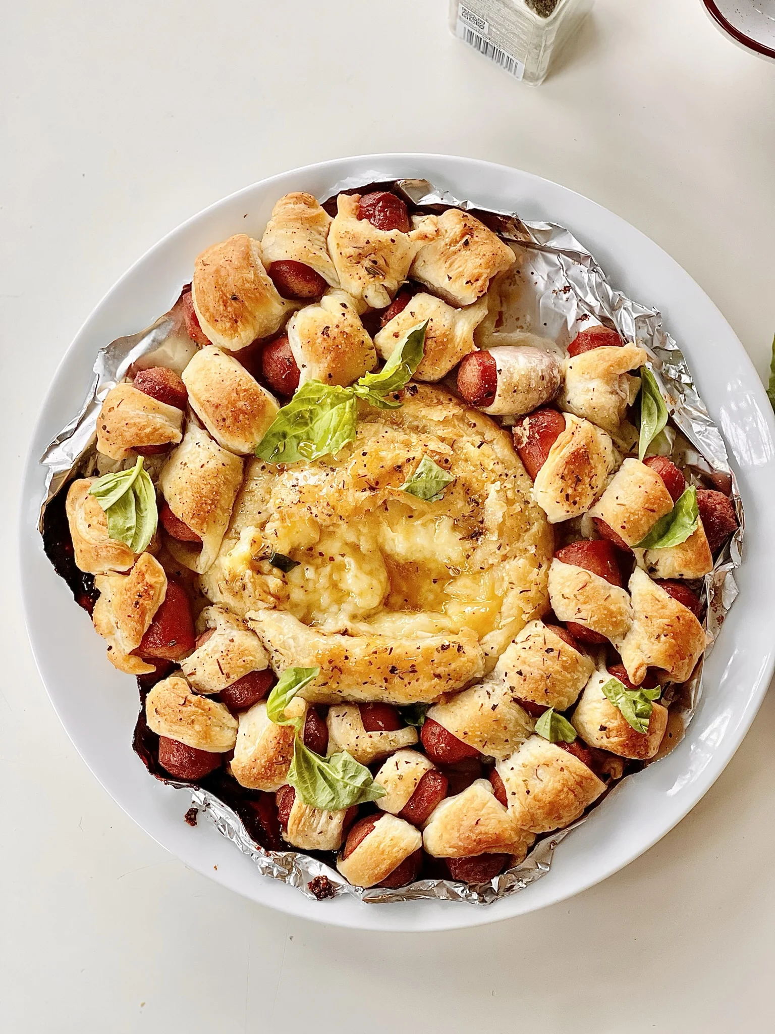 honey-mustard-hot-dog-baked-brie