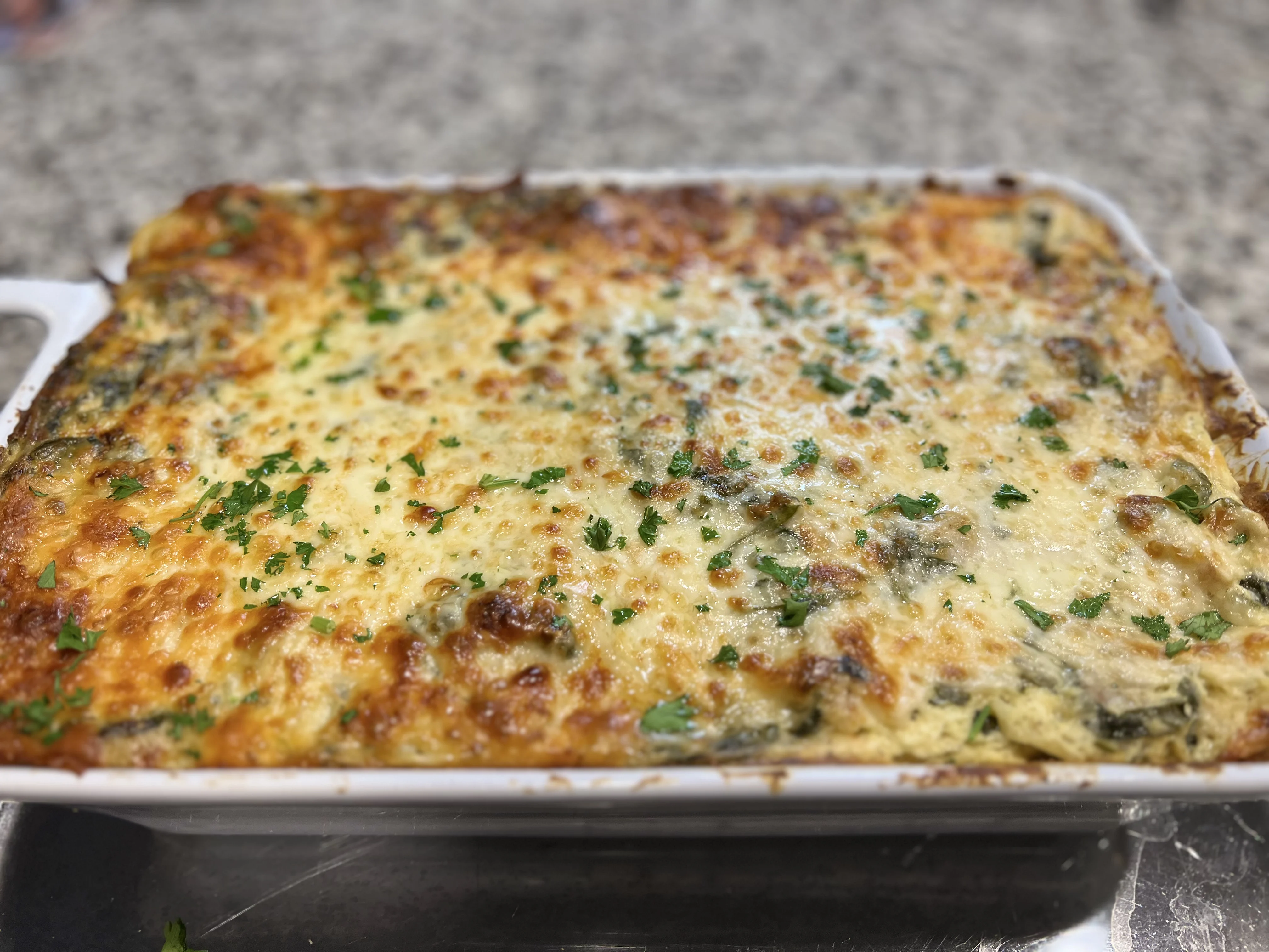 chicken-lasagna-with-white-spinach-sauce