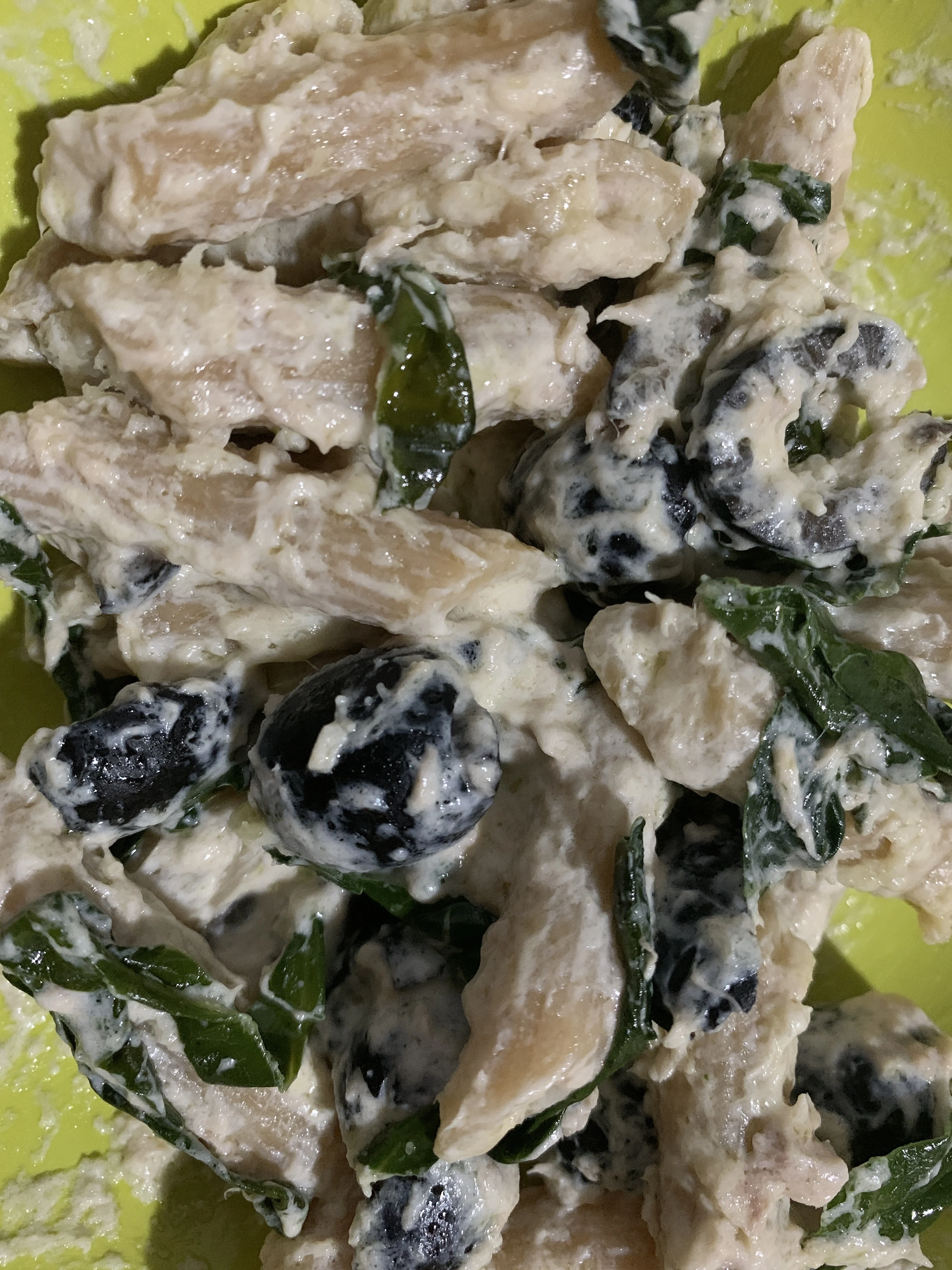 pasta-with-tuscan-kale-olives-and-cheese-cream