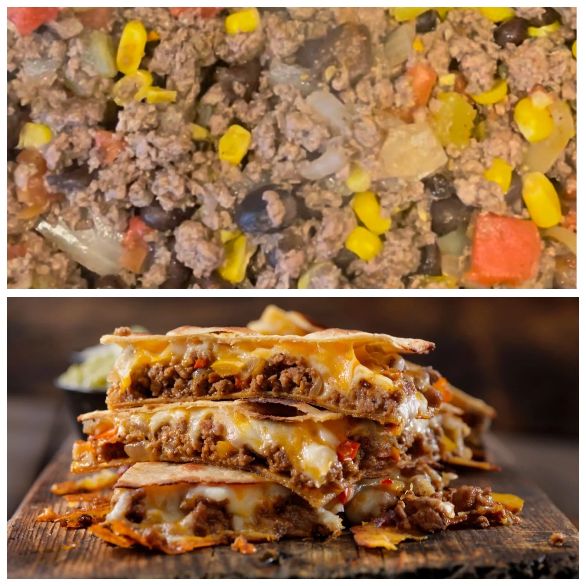 bison-burger-quesadillas