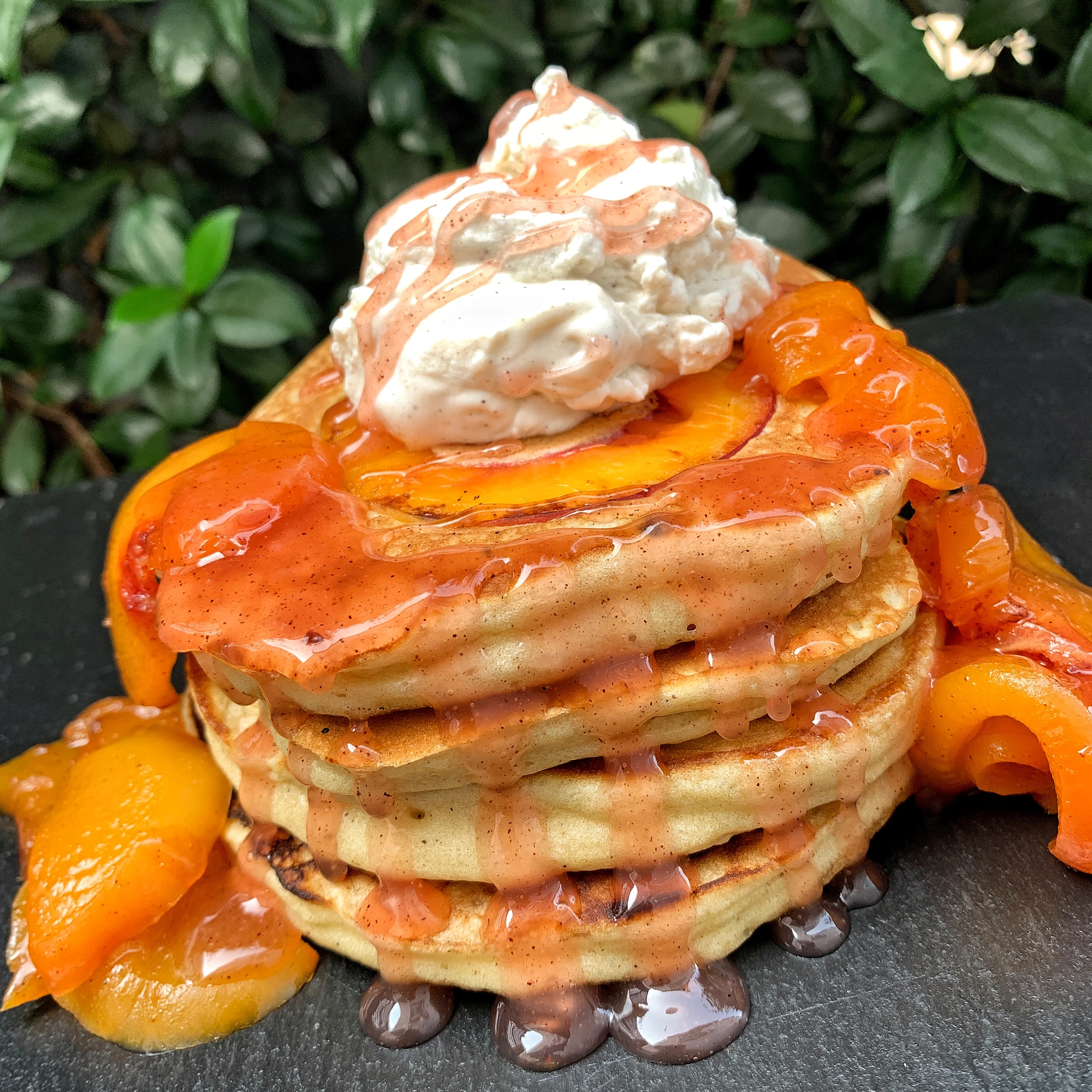 peach-cobbler-pancakes