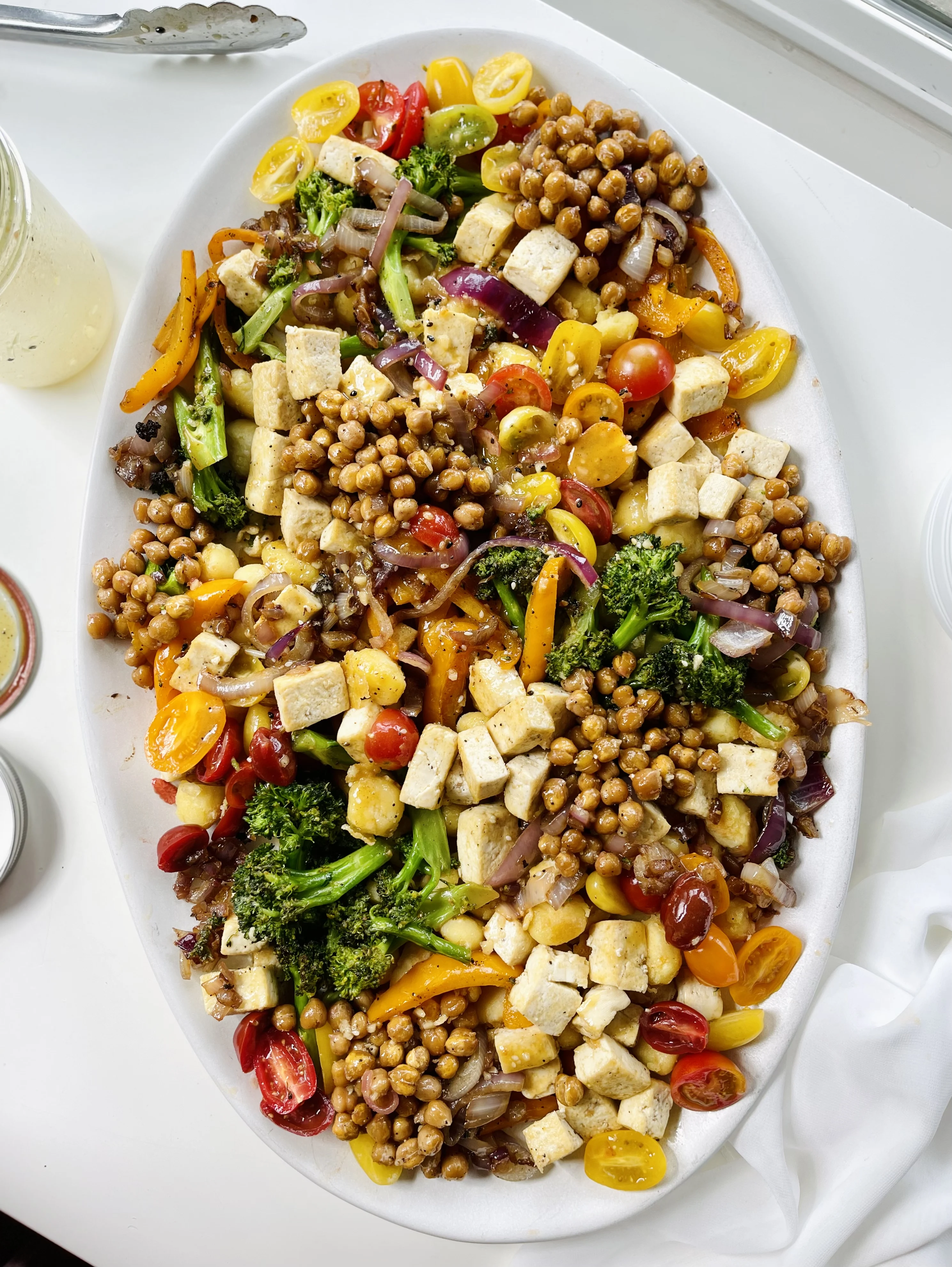 crispy-gnocchi-and-roasted-chickpea-salad-w-honey-mustard-vinaigrette