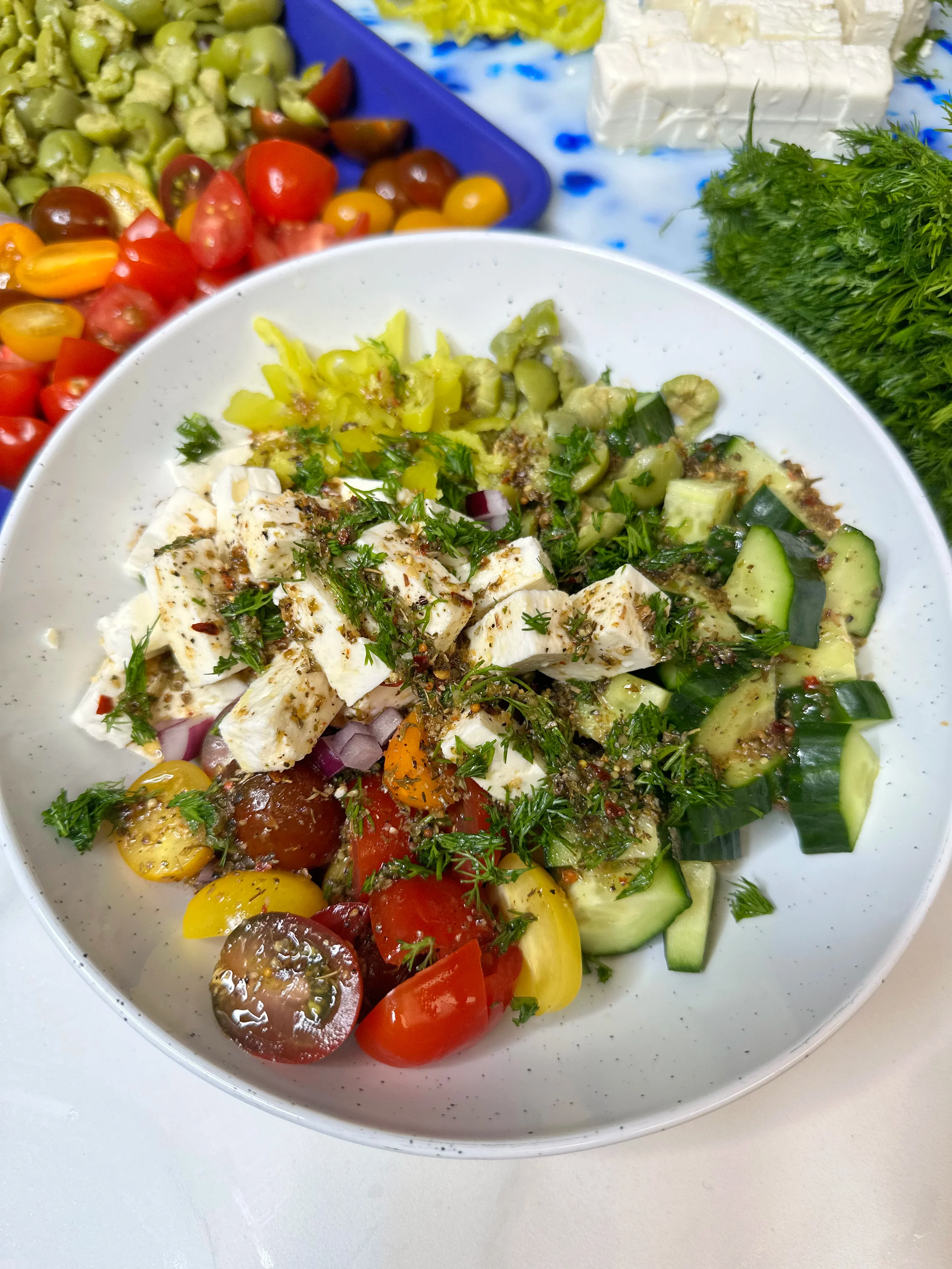 Greek-ish Salad | Freddsters