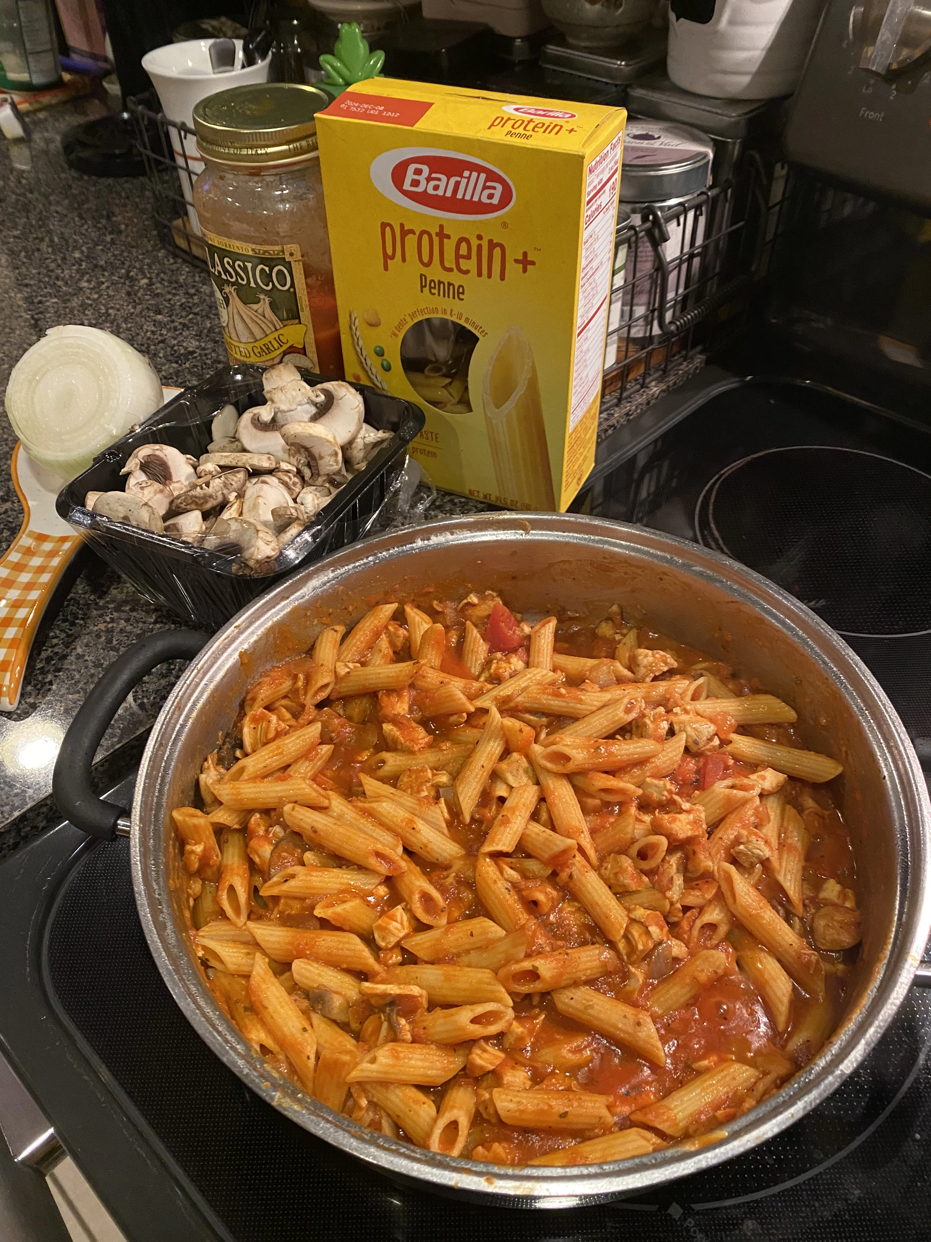 chicken-and-mushroom-penne