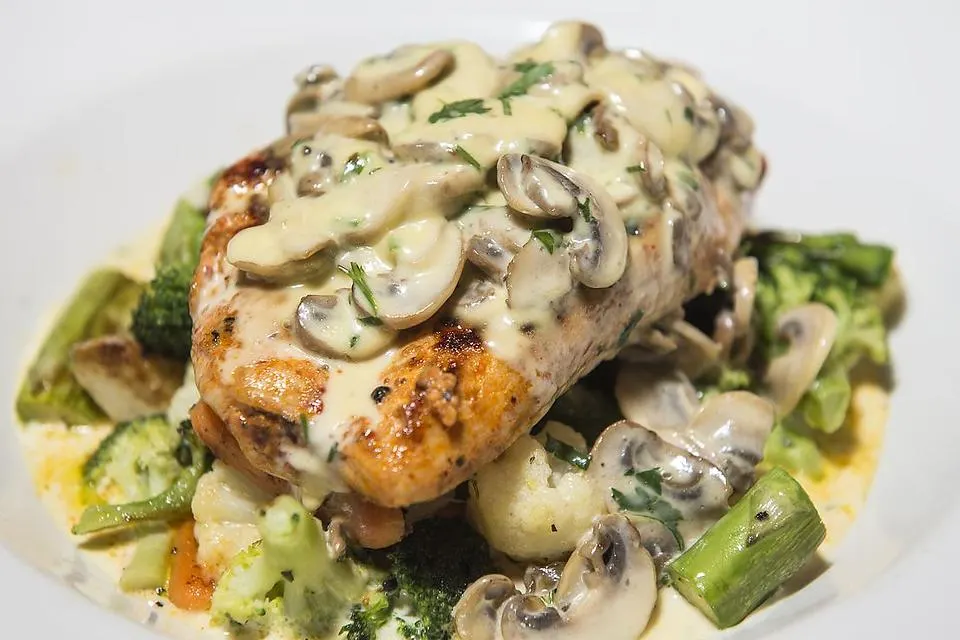 poulet-a-la-sauce-champignon