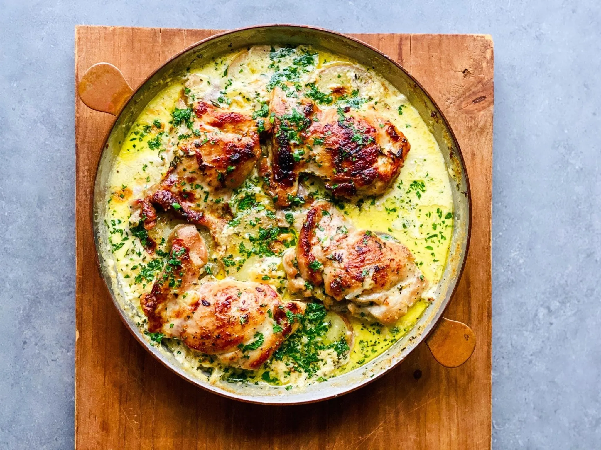 creamy-tray-baked-chicken-and-potatoes