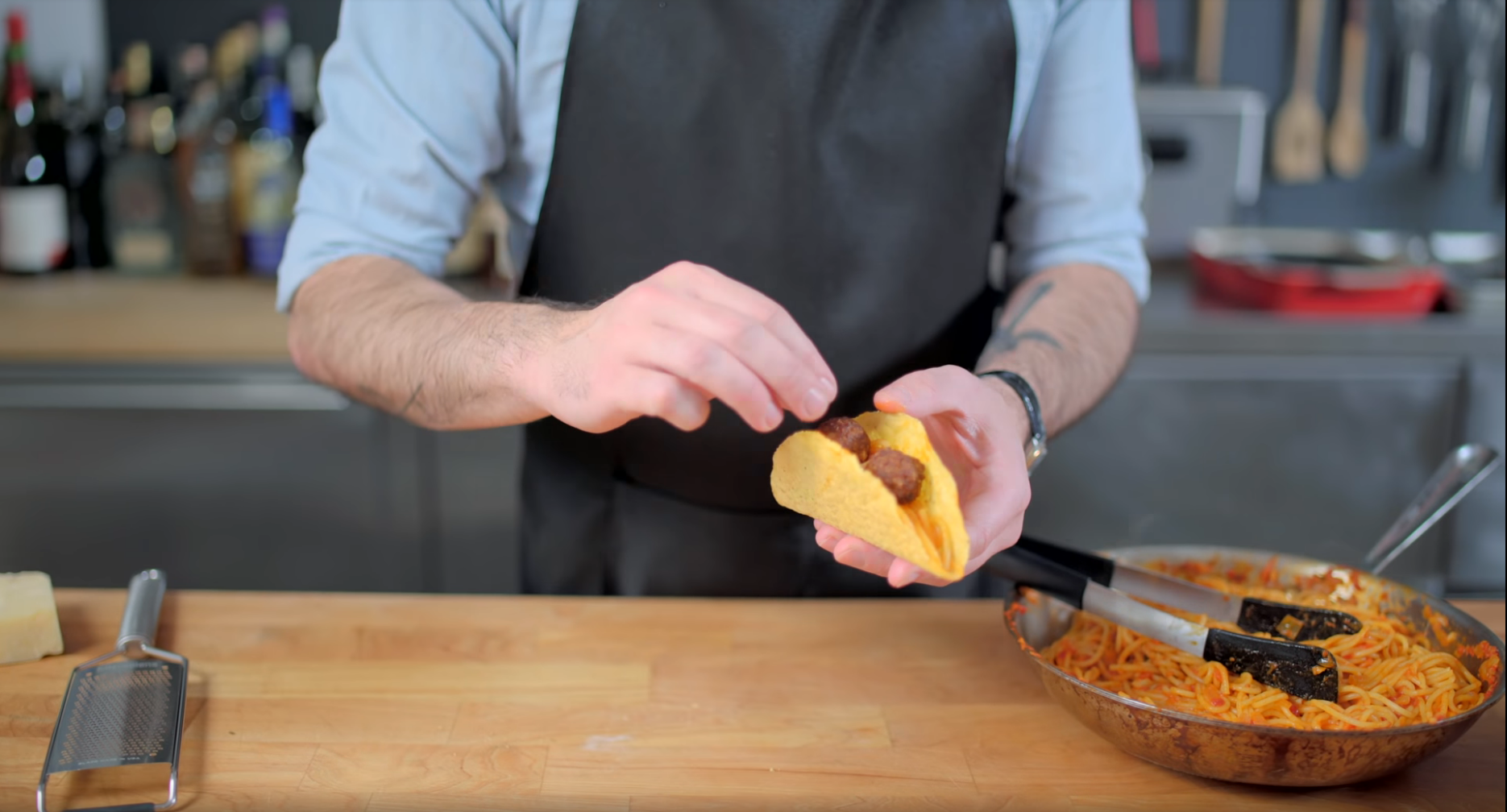 Spaghetti Tacos inspired by iCarly