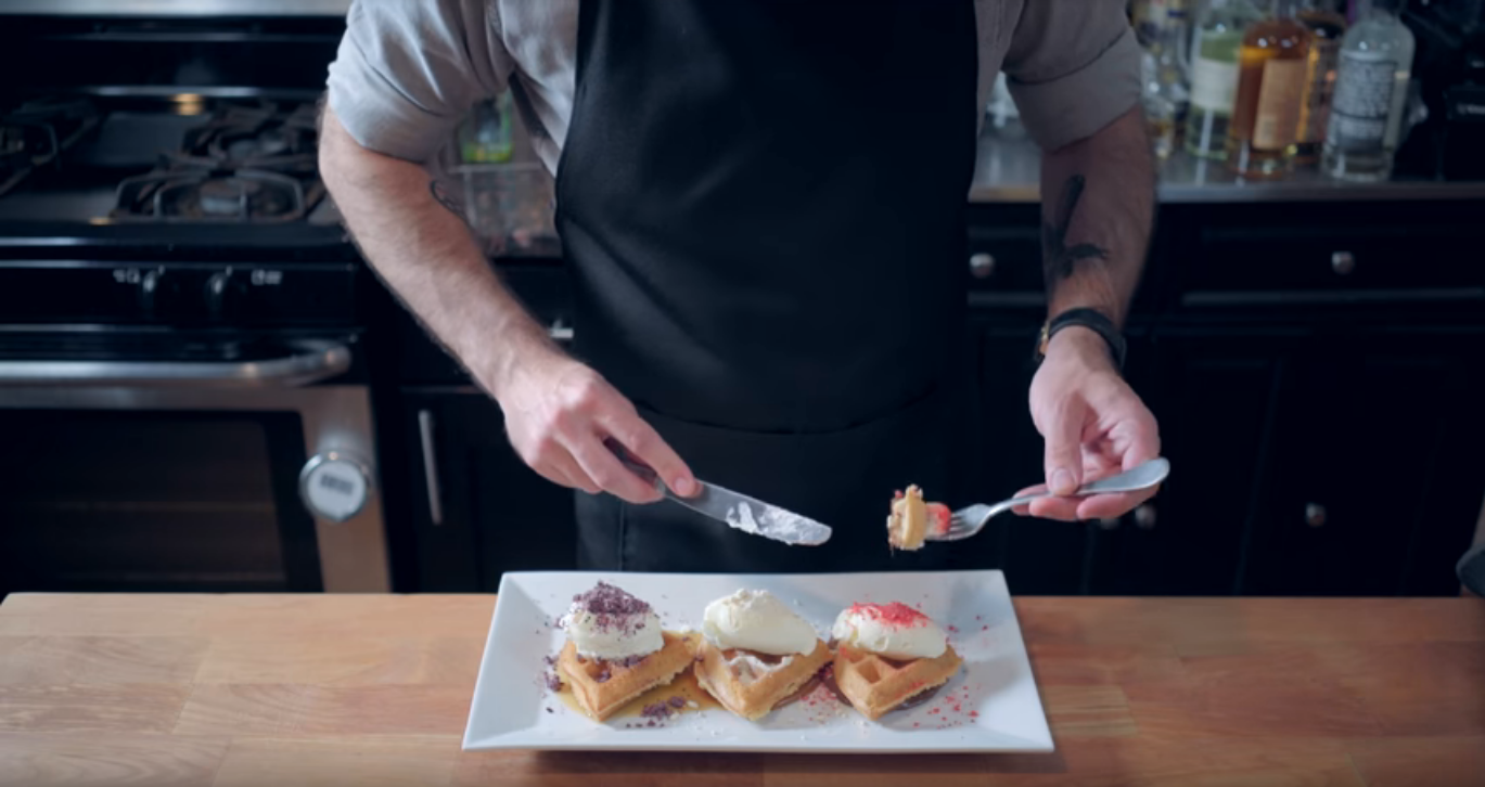Triple-Decker Eggo Extravaganza inspired by Stranger Things