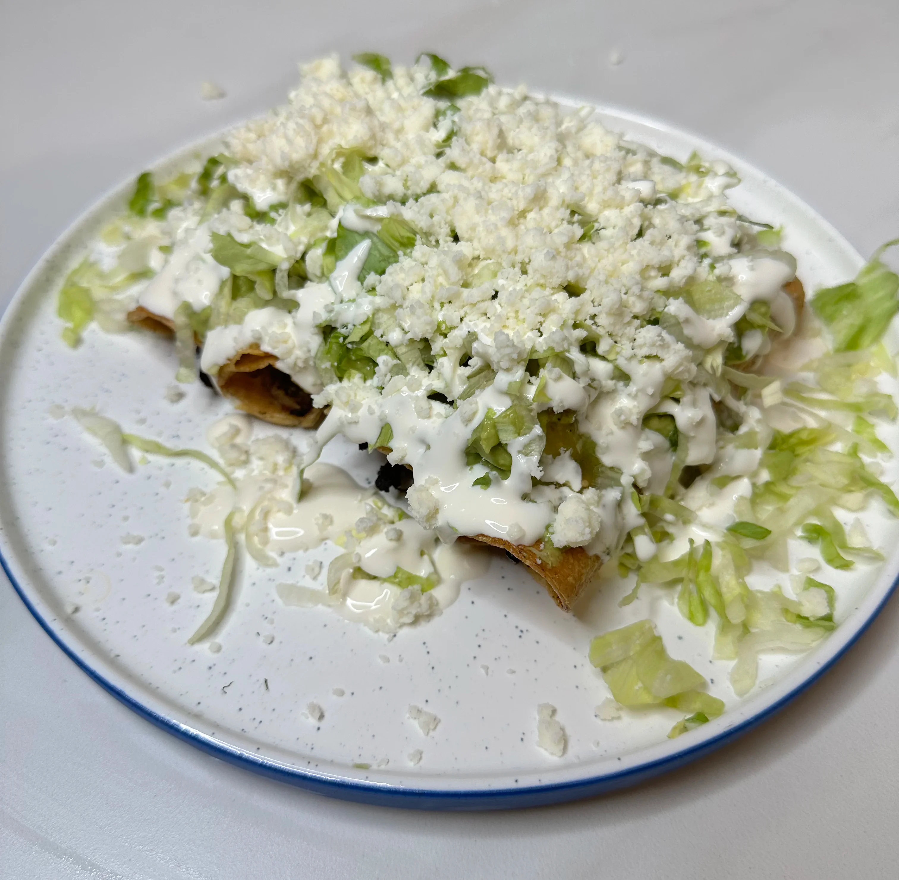 Salsa Verde Chicken Flautas Freddsters