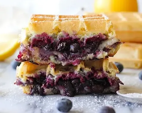 brie-and-blueberry-waffle-grilled-cheese