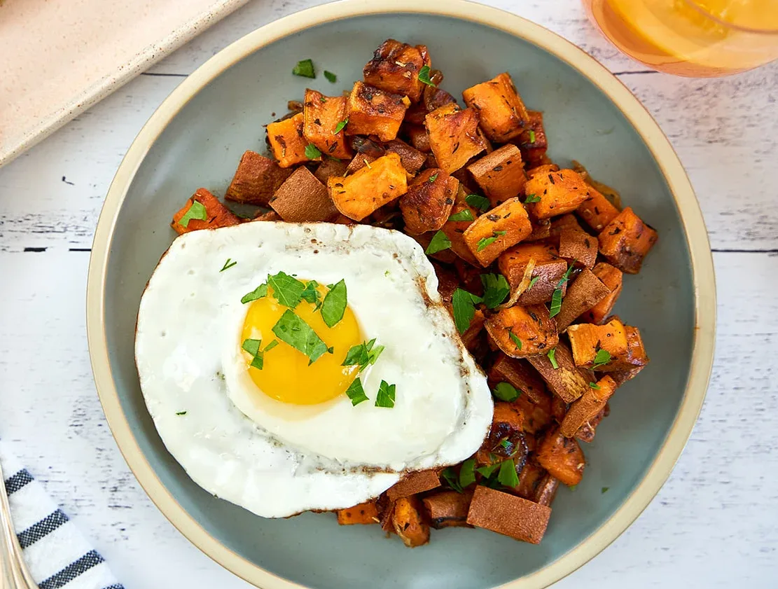 herbs-de-provence-sweet-potato-hash