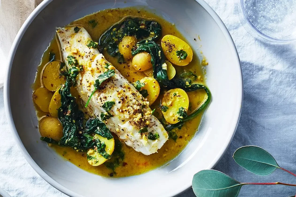 easy-braised-white-fish-potatoes-greens-and-saffron
