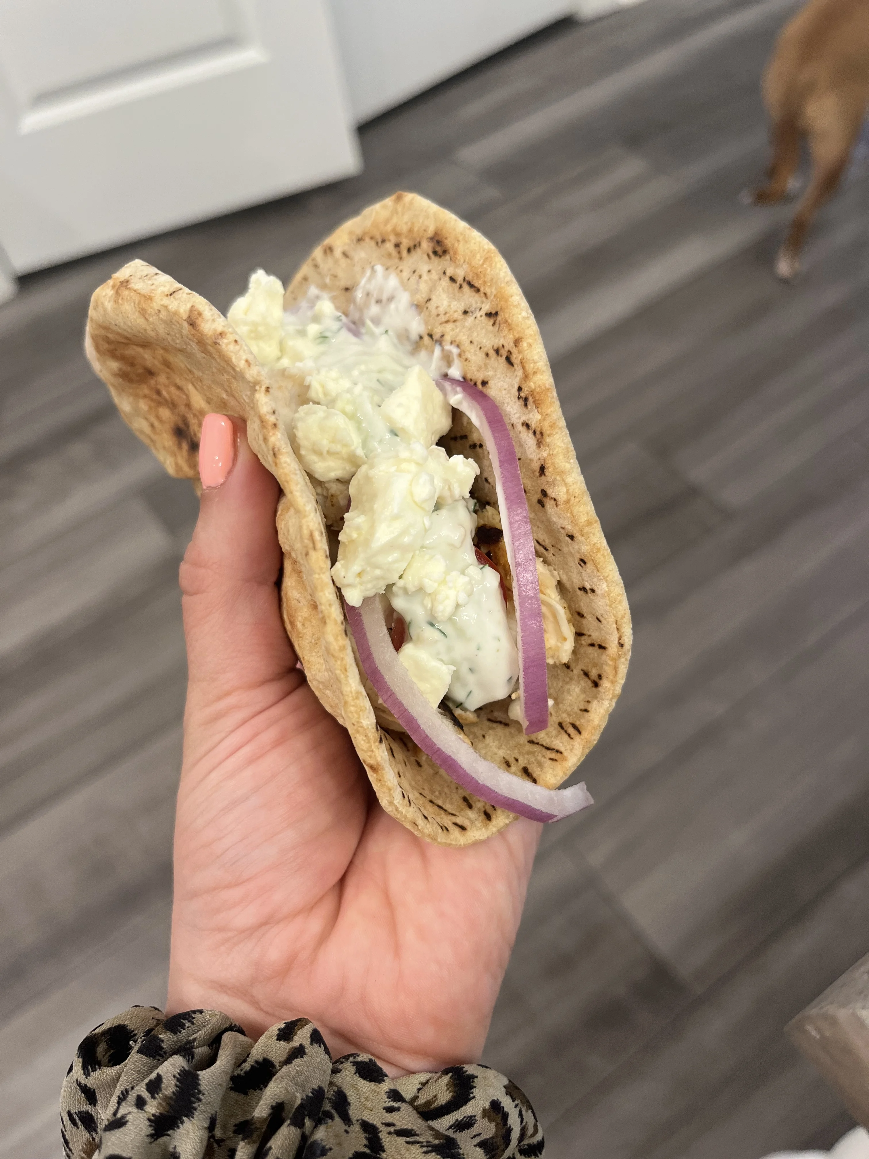 chicken-gyros-with-tzatziki-sauce