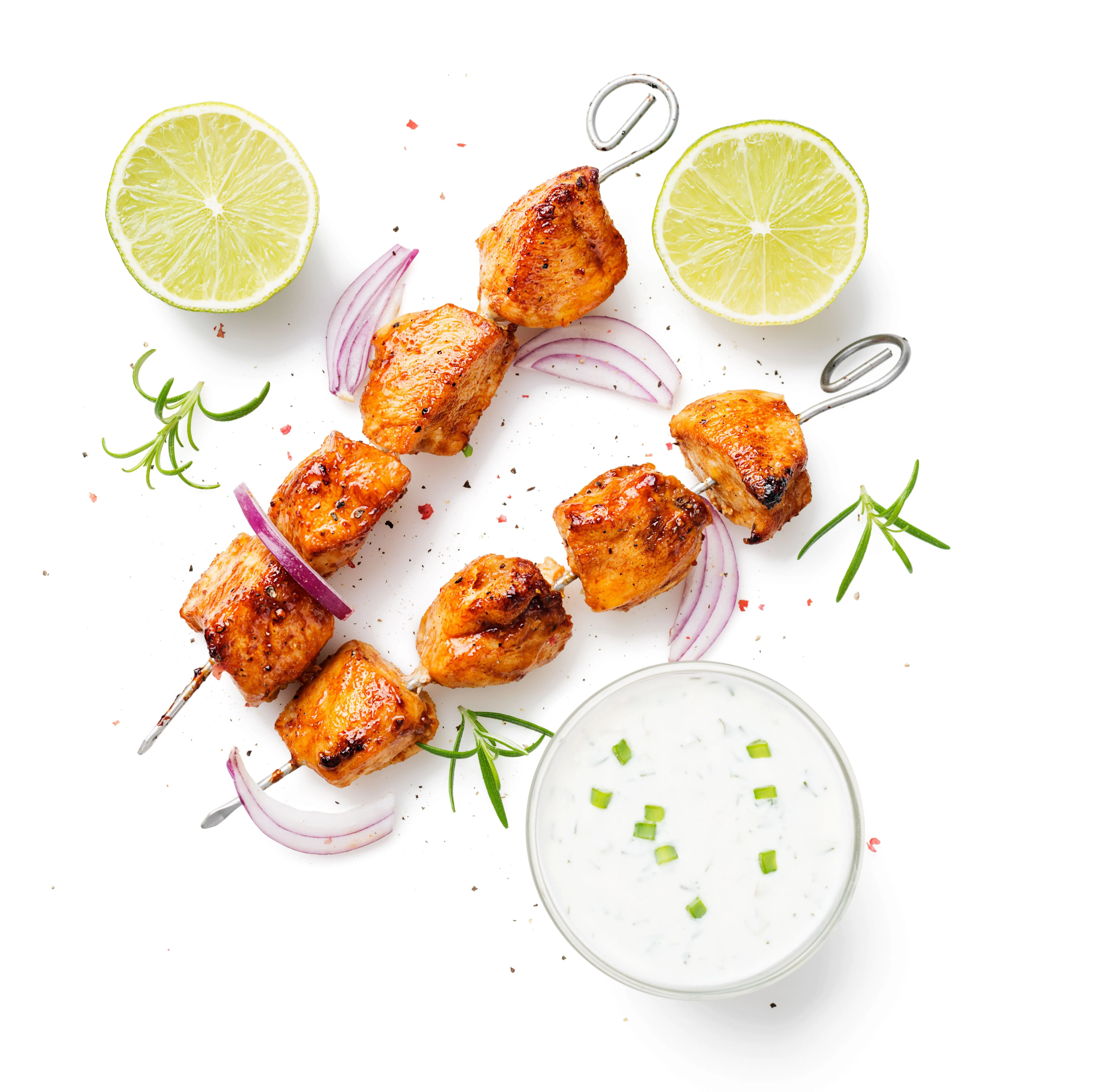 zesty-lemon-herb-chicken-skewers-with-creamy-avocado-sauce