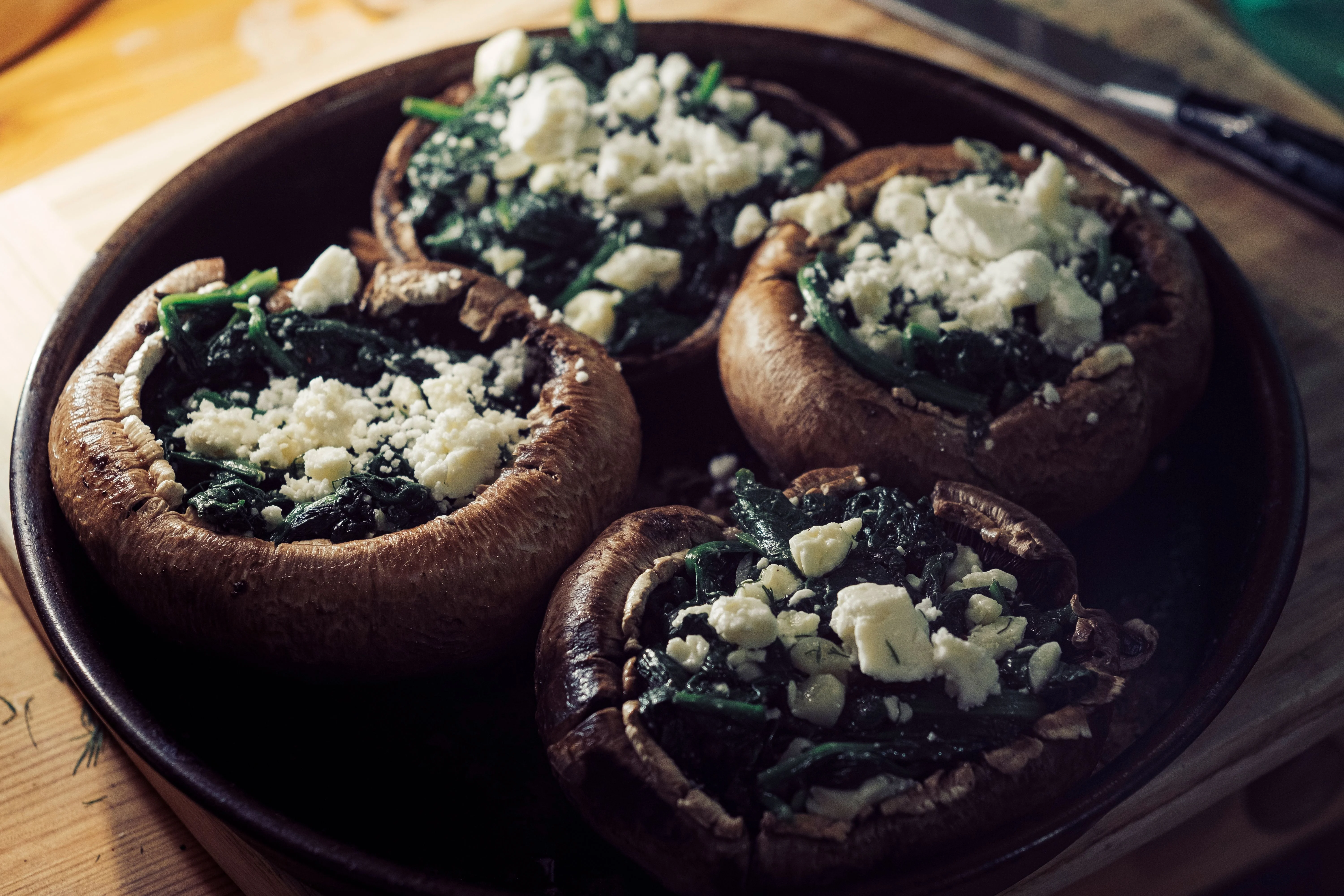 delectable-stuffed-portobello-mushrooms-with-spinach-and-goat-cheese
