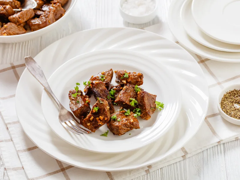 garlic-steak-bites