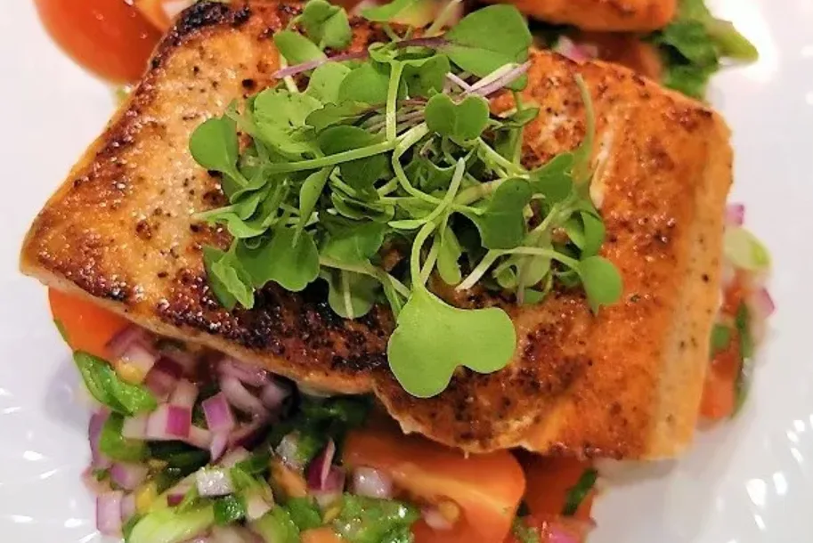 salmon-with-microgreens
