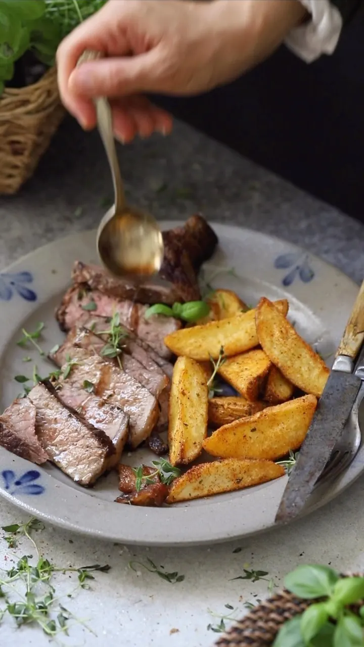 crispy-potato-fries-and-juicy-new-york-strip-steak