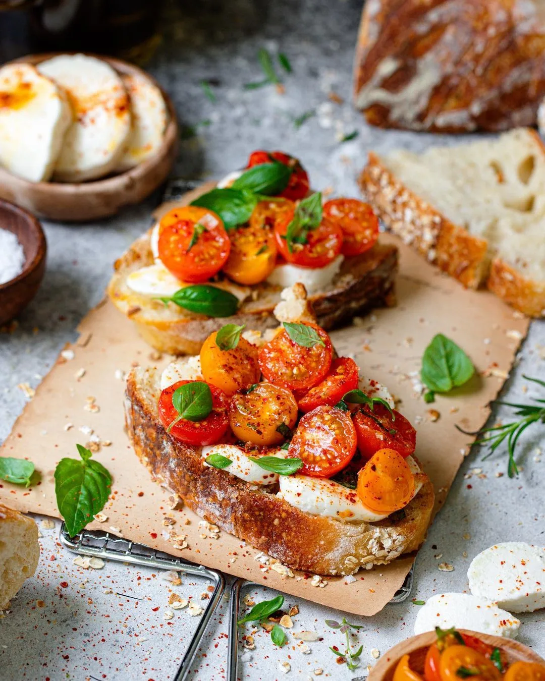 betul's-bruschetta-(tomato-toast)-with-homemade-fresh-almost-mozzarella