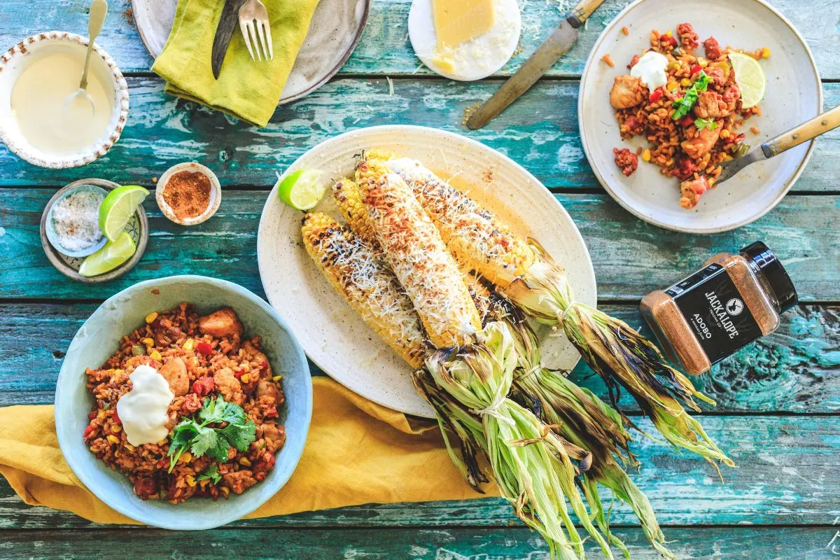 adobo-dirty-rice-with-mexican-street-corn