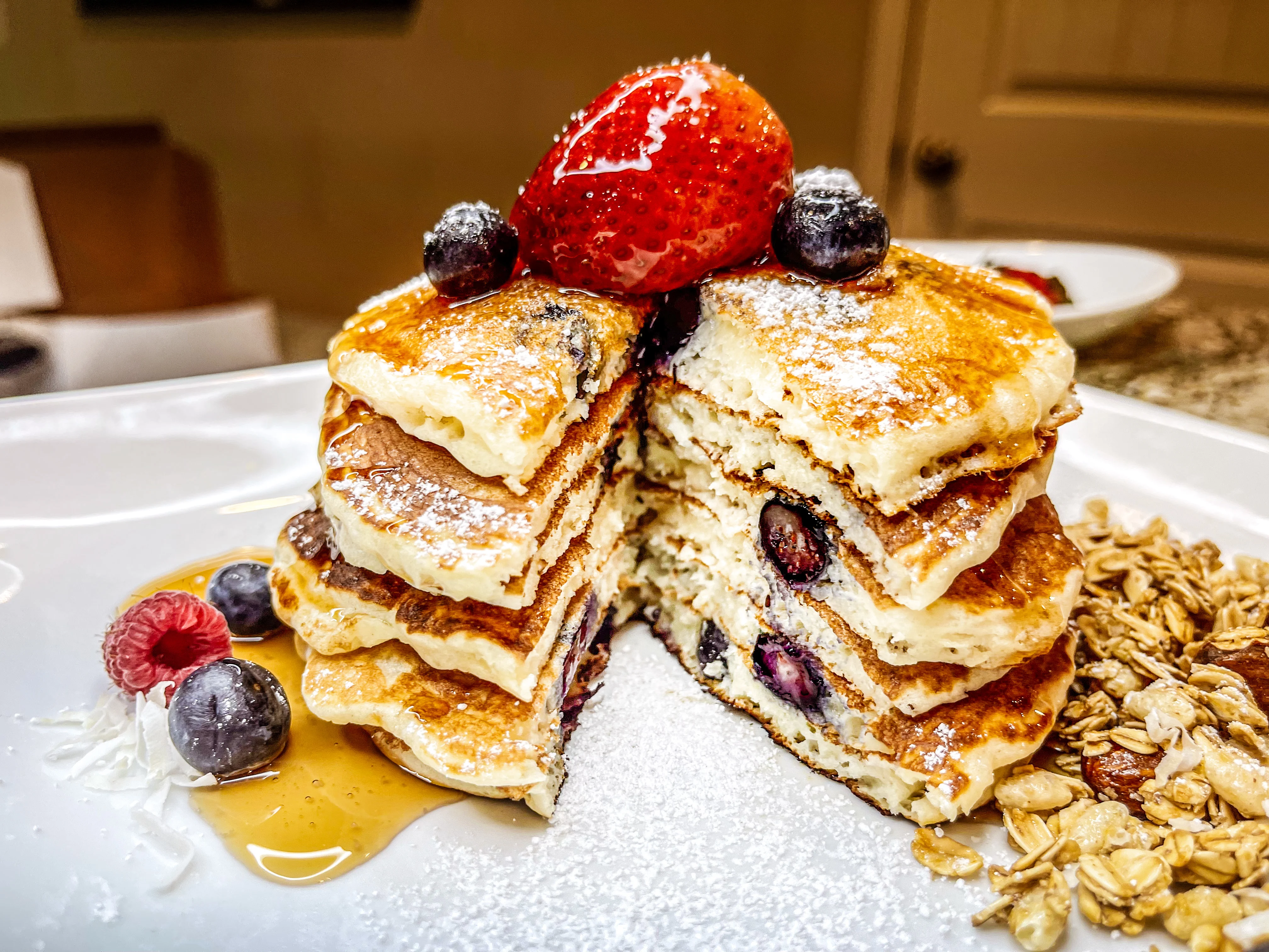 fluffy-blueberry-pancakes