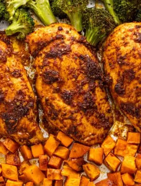 one-pan-roast-chicken-and-sweet-potato