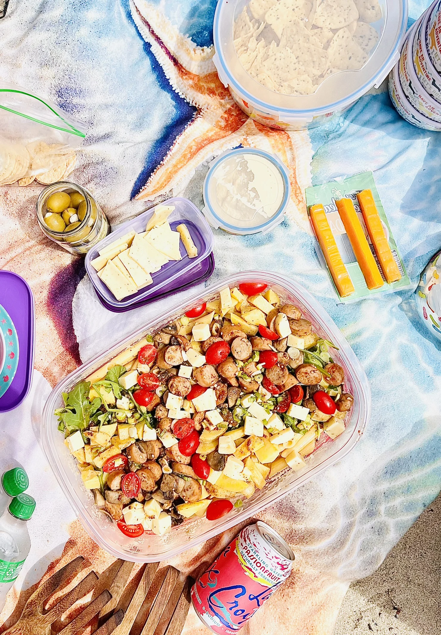 penne-ziti-chicken-sausage-arugula-and-garlic-jack