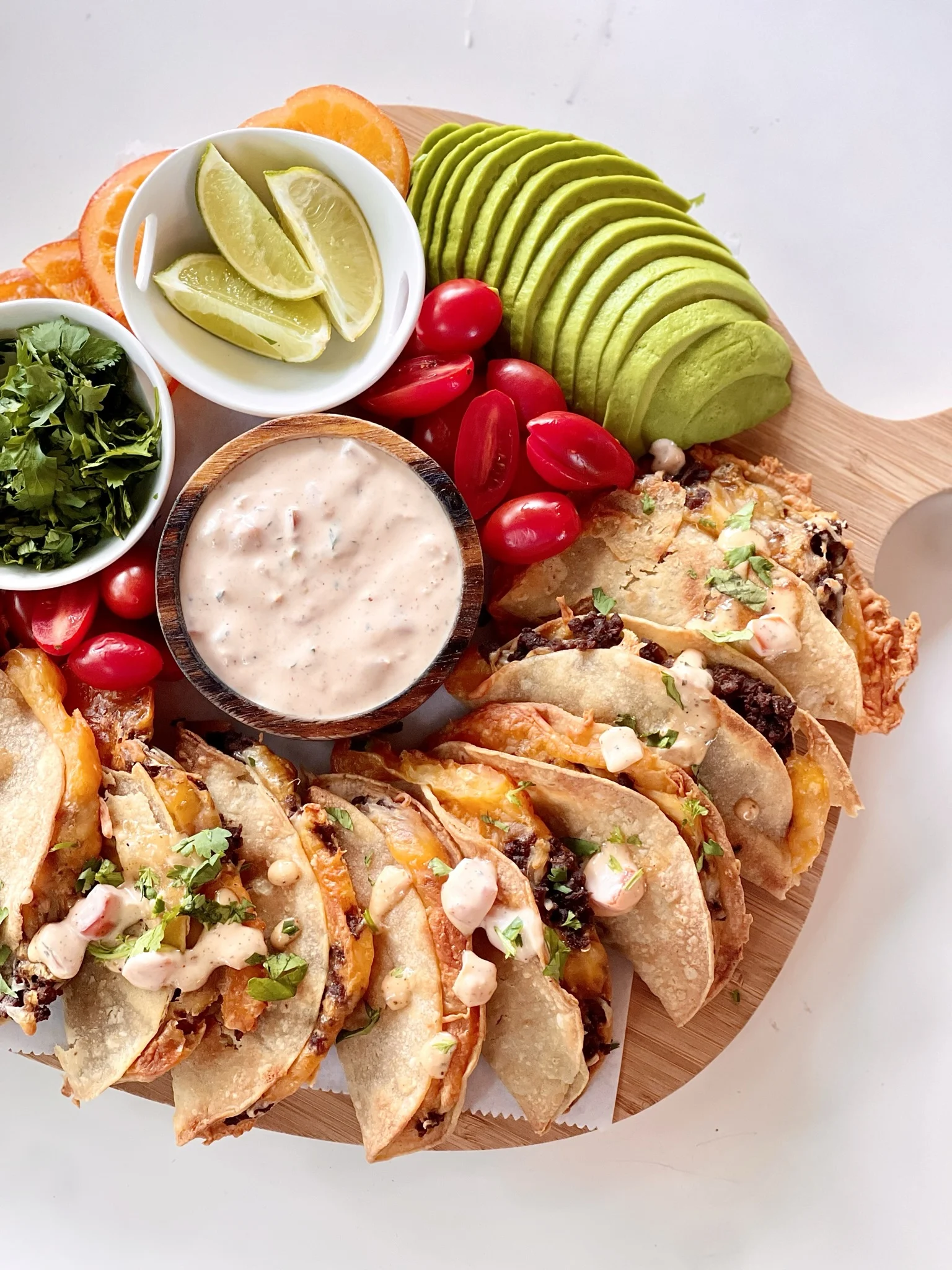crispy-baked-"beef"-tacos-with-creamy-bruschetta-salsa