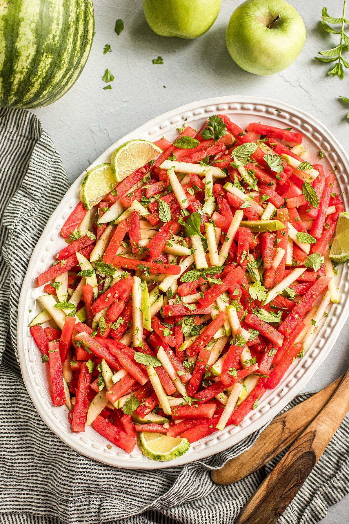 salade-de-melon-d'eau-et-pommes-vertes