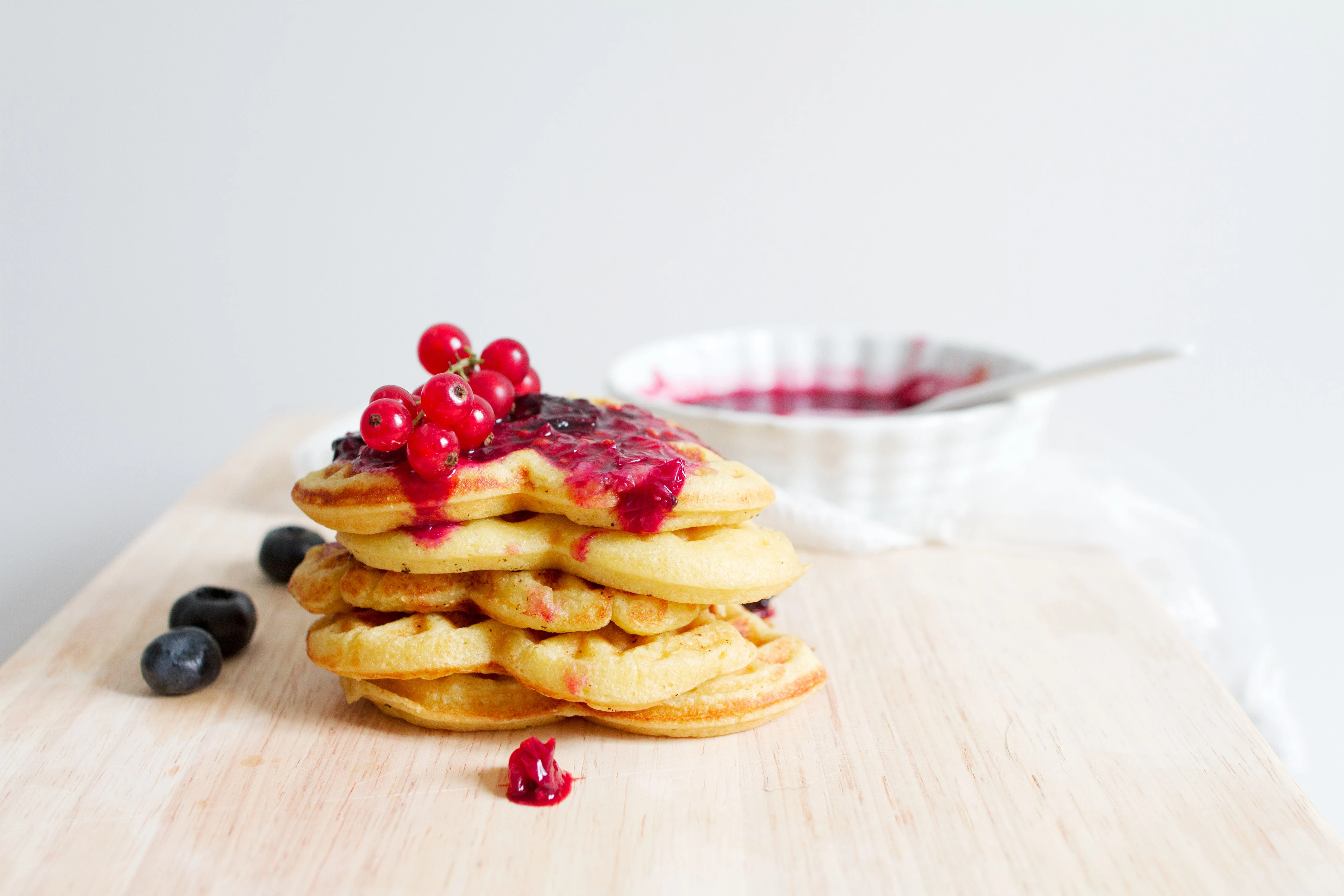 oat-pancakes-with-berry-chia-jam