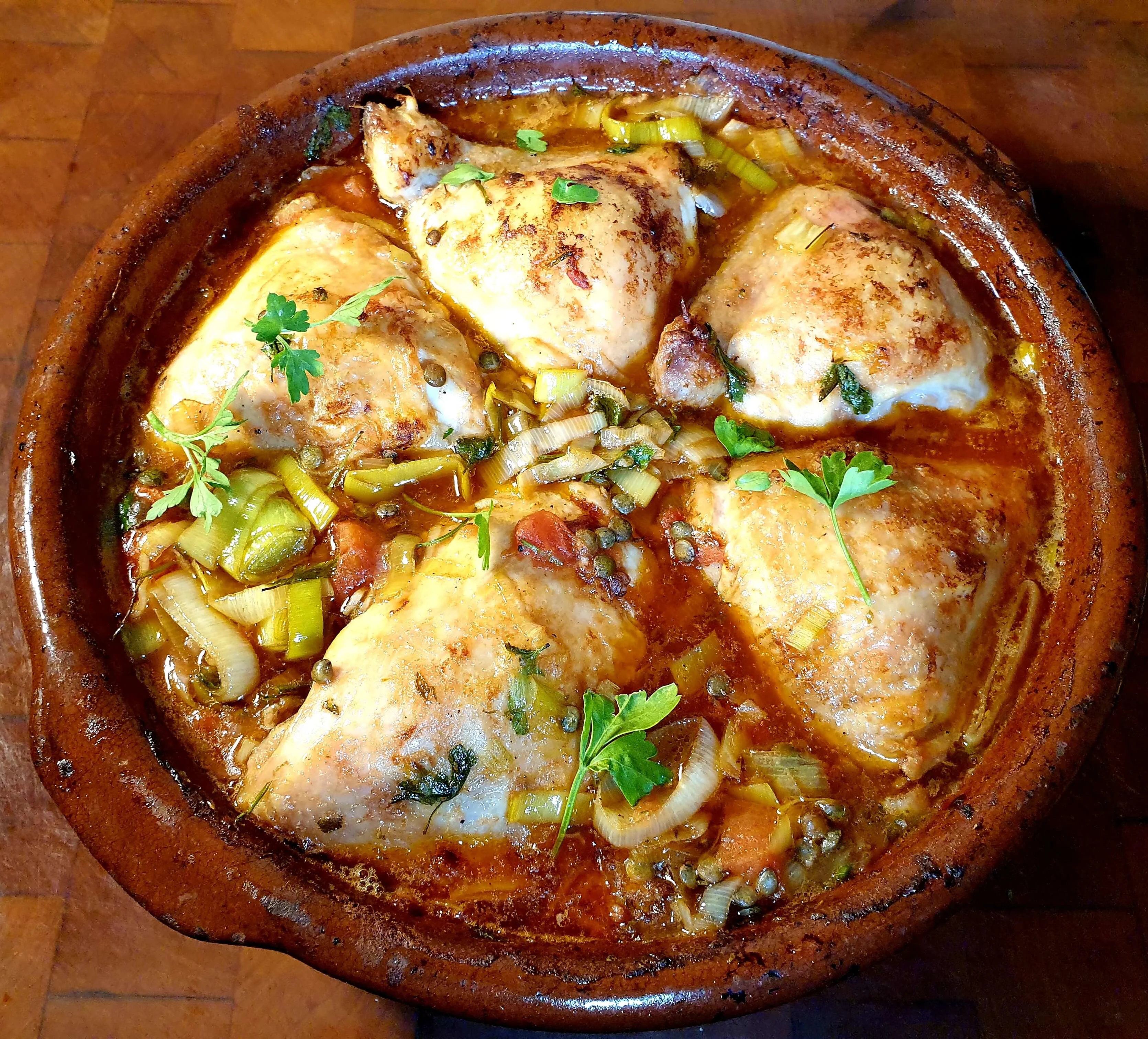 chicken-with-chorizo-leeks-and-puy-lentils