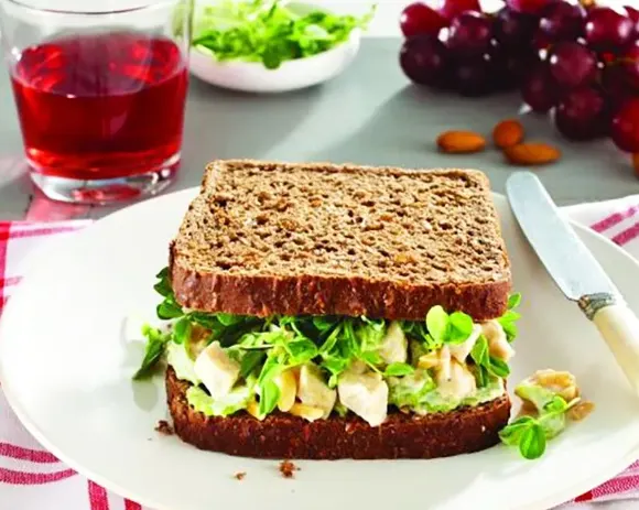 mango-chicken-and-almond-sarnie