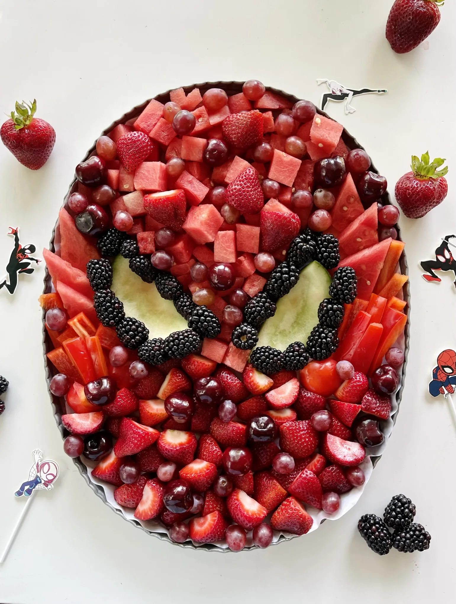 spiderman-fruit-platter
